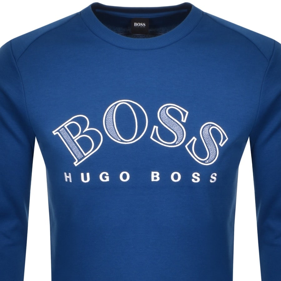 Alternative Image for ProductBOSS Athleisure Salbo Circle Sweatshirt Blue2